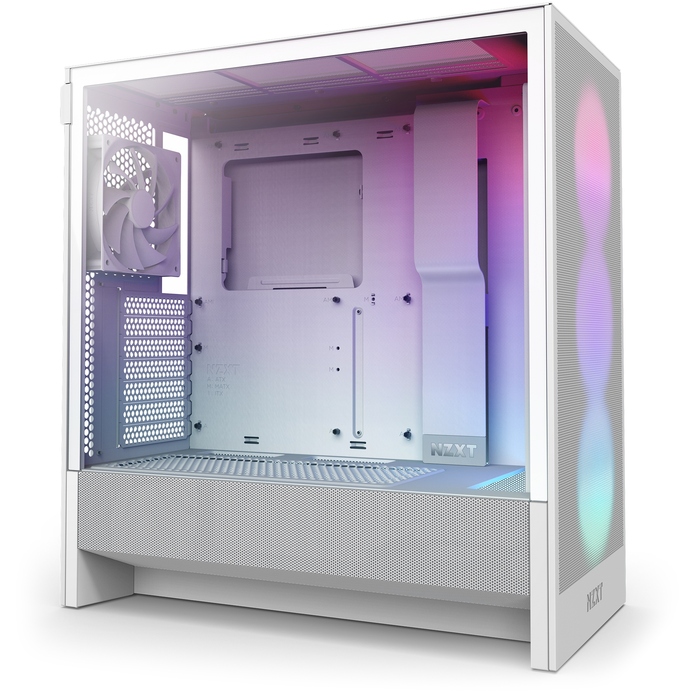 Корпус NZXT H5 Flow RGB Midi Tower, білий