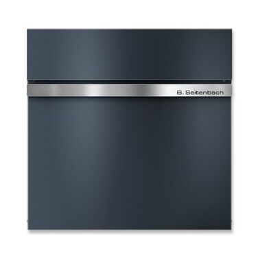 Поштовий ящик Metzler Stelio Anthrazit з газетницею та гравіюванням імені з нержавіючої сталі V2A - RAL 7016