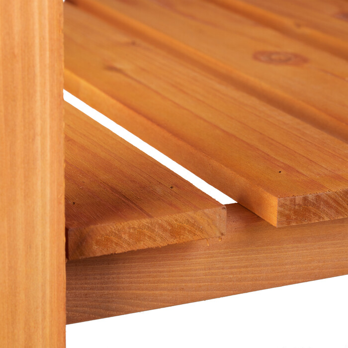 Relaxdays Підняте ліжко Wood Світло-коричневий