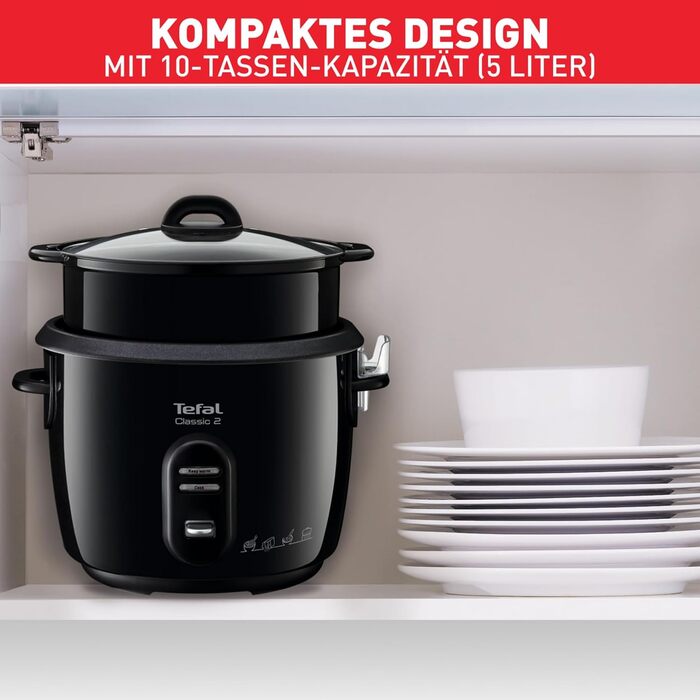 Мультиварка Tefal RK8121 45 в 1: Режимів приготування, LCD-дисплей, 5л, нержавіюча сталь, книга рецептів