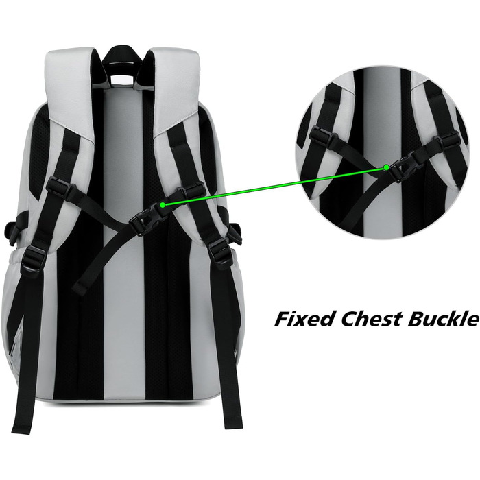 Шкільний рюкзак для підлітків та дітей: 8-14 років, світло-сірий, великий, для школи, буденних потреб