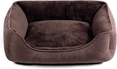 Килимок для котів та собак Hollypet, м'яке ліжко для тварин, 55x45x15 см, колір кава