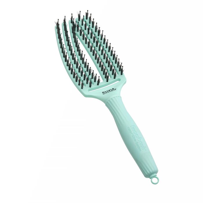 Щітка для волосся Olivia Garden Care Iconic з щетиною кабана та нейлону - для гладкого та блискучого волосся (М'ятний, Середній)