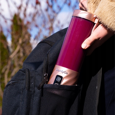 Портативний стакановий блендер BlendyGo 3, міксер 250 Вт, рожевий (ідеальний подарунок)