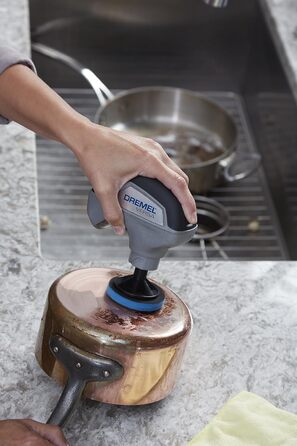 Dremel Versa PC10 Multi-Function Cleaning Tool/Scrubber, Cordless Rotating Brush Set with 9 Cleaning Pads, Bristle Brush, and Splash Guard for Faster, Easier Cleaning and Scrubbing
