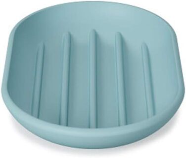 Стильна мильниця овальної форми Umbra Touch з м'яким покриттям для ванної кімнати та кухні, білий колір, 14 x 9 x 2 см