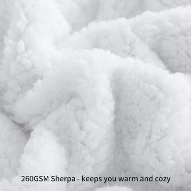 Aisbo Плед теплий та м'який з флісу Sherpa, 150x200 см, XL, теплий плед для дивана, кашеміровий, коричневий