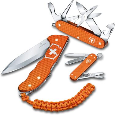 Мультитул Victorinox Classic Alox Limited Edition 2021, 5 функцій, швейцарський, з ножицями, помаранчевий, у подарунковій коробці