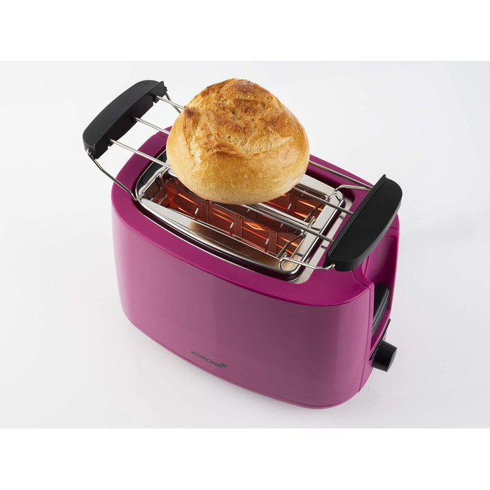 Тостер Korona 21133 зелений - 2 шматочки, 750 Вт з підставою для бургерів, функціями розморожування та підігріву