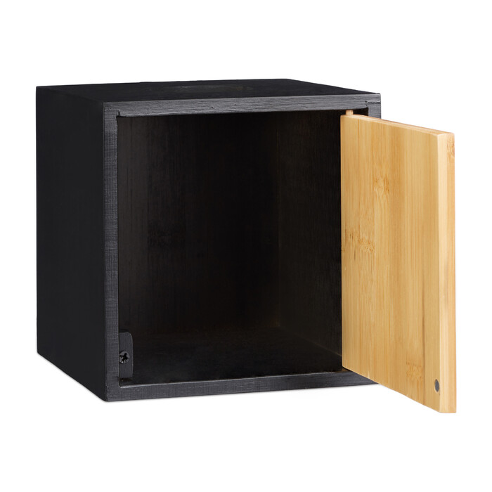Relaxdays Cosmetic Tissue Box, Black