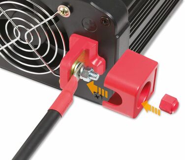 Автомобільний інвертор Technaxx TE16 12В-230В, 1200Вт/2400Вт, 2x Schuko, 2x USB, TÜV Rheinland, перетворювач напруги