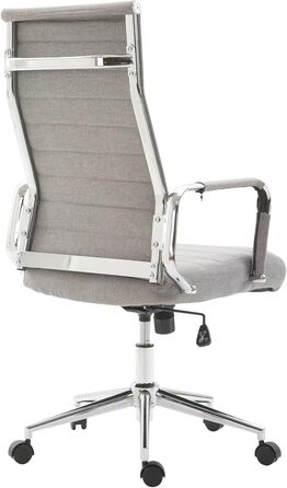 Офісне крісло Kolumbus: ергономічний крісло для офісу та дому, комфортне для тривалої роботи, міцне та довговічне, сірий колір