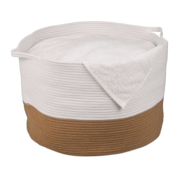 Relaxdays Cotton Storage Basket