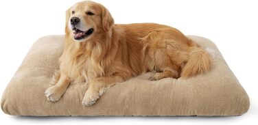 Килимок для собак BEDSURE XL - великий лежак для собак, килимок для собак, м'яка лежанка для собак з антиковзким дном, 104x69x8 см (119x74x8 см, верблюжий)