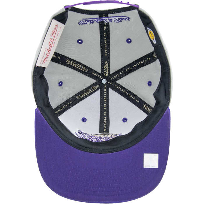 Кепка Mitchell & Ness NBA Lakers Snapback сіра/фіолетова, універсальний розмір