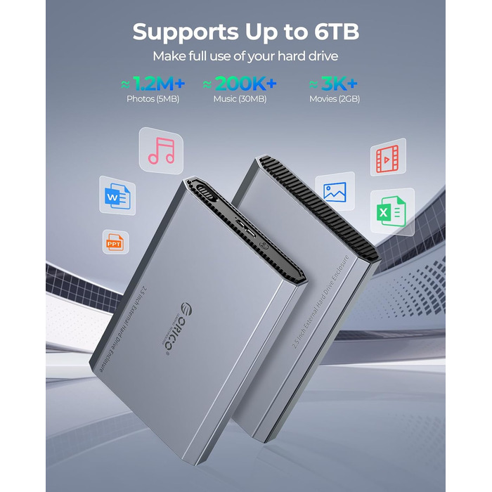 Зовнішній корпус для HDD/SSD ORICO 2.5
