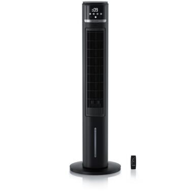 Вентилятор з водяним охолодженням Brandson ECO Design – тихий DC мотор, 9 швидкостей, таймер, іонізація, пульт керування (чорний)