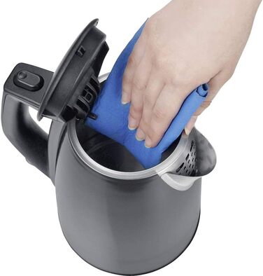 Електричний чайник SEVERIN WK 9540 сірий металік/чорний, 1,0 л, 2200 Вт, Single