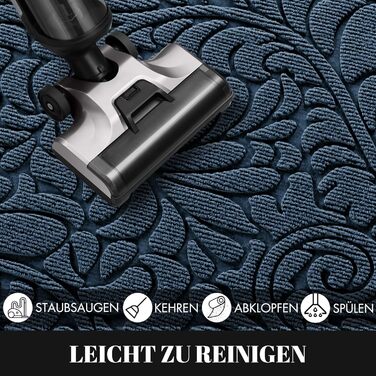 Килимок Yimobra для дому та вулиці, миючий, неслизький, 92 x 61 см, блакитний