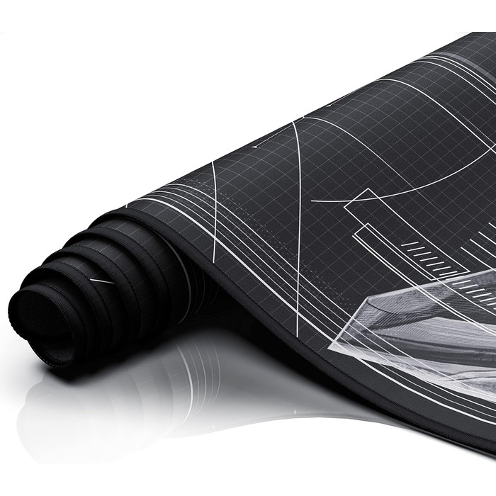 Ігровий килимок для миші TITANWOLF XXL Speed Gaming Mousepad, 900 x 400 мм, великий килимок на стіл для підвищення точності та швидкості