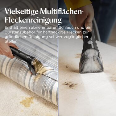 BISSELL PowerWash Compact Pet: компактний вертикальний мийник для килимів та м'яких меблів для видалення плям від тварин, 600W, з кабелем, 4058N