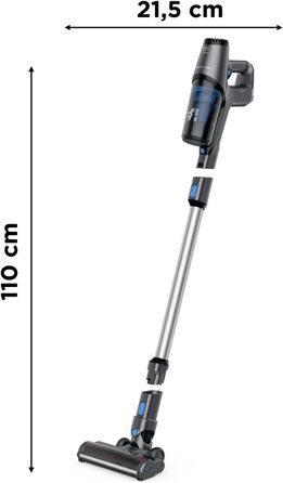 Пилсос Rowenta X-Pert 3.60 бездротовий акумуляторний вертикальний, сірий-блакитний, RH6921