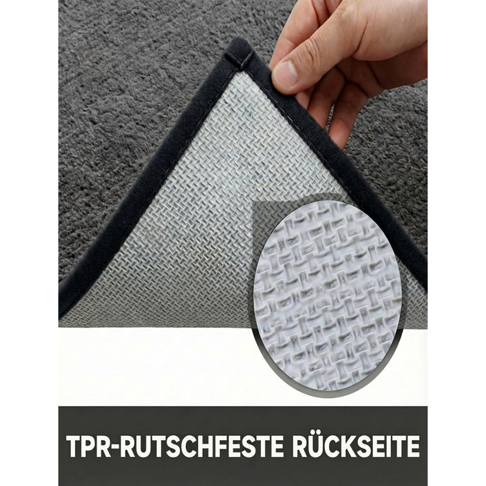 При স্বাগতний килимок 50x80 см з мікрофібри, протиковзний вологопоглинаючий килим для дому, кухні та ванної кімнати, сірий