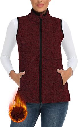 Жіноча флісова жилетка Soneven Daen Weste для бігу, походів та їзди на коні. Легка, вітрозахисна жилетка з м'якого флісу, рожевого кольору (L)