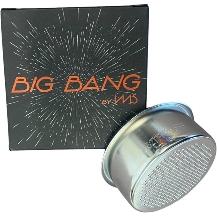 IMS Big Bang B62.52TFH25.5BB | B62.5 2T H25.5 BB | Competition Precision Filter Basket for 54 mm Portafilters | 20–22 gr. | Double Espresso | H25.5 | Double Basket | Shower Screen | Stainless Steel | Made in Italy