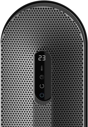Обігрівач Cecotec ReadyWarm 6250 Ceramic Sky Style: керамічний, 2000 Вт, 3 режими, термостат, осциляція 90°, захист від перекидання та перегріву, 25 м² (пульт ДУ + сенсорна панель)