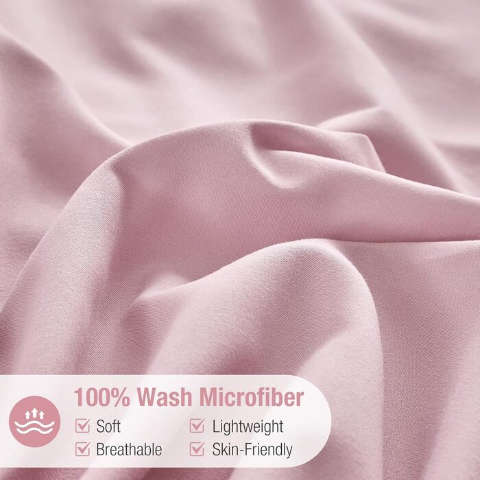 Комплект постільної білизни Lekesky 135x200 (4 частини) - сірий, з квітковим візерунком, мікрофібра, поліестер