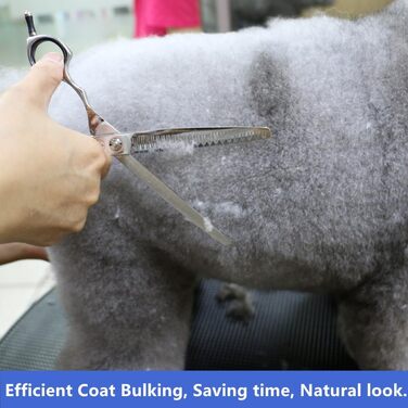 Ножиці для грумінгу собак та котів Hashimoto з 33 зубцями, 7.0 дюймів, 65% розрідження, легкі. Ідеально для професійних грумерів та домашнього використання.