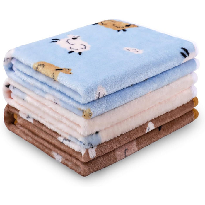М'яка ковдра для собак та котів Luciphia: тепла флісова ковдра 3 шт. 104*76 см (60*40 см, вівчина)