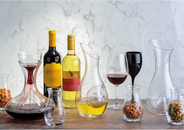 Artland Sommelier White Wine Cooler Carafe – 1050 ml Glass Jug with Elegant Ice Compartment, perfect for Chardonnay and Sauvignon Blanc