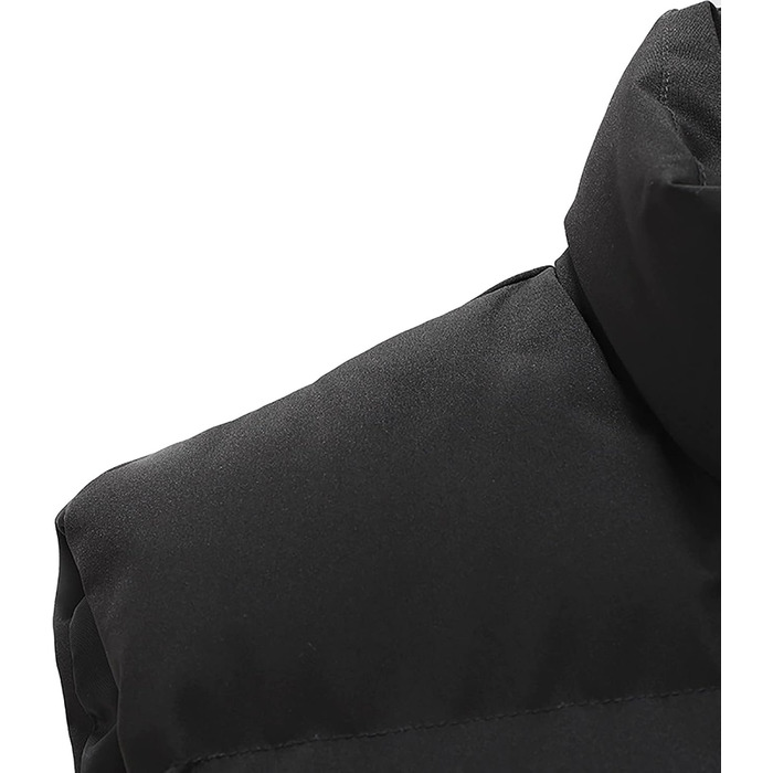 Чоловіча пухова жилетка для активного відпочинку, тепла степкова жилетка Oversized з кишенями, чорна, 4XL