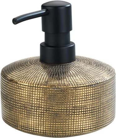 Дозатор для мила WENKO Rivara, керамічний, ручної роботи, 400 мл, золотий