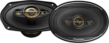 Автомобільна акустика Pioneer TS-A6991F 6x9 дюймів, 5-смугові коаксіальні динаміки, потужність 700Вт, RMS 120Вт, глибокий звук, монтажна глибина 86 мм, комплект 2 шт., з решіткою