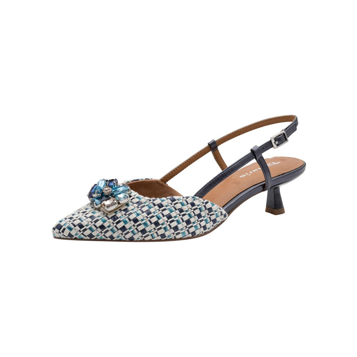 Туфлі жіночі Tamaris Slingpumps 1-29512-46 сині комбіновані, розмір 39 EU