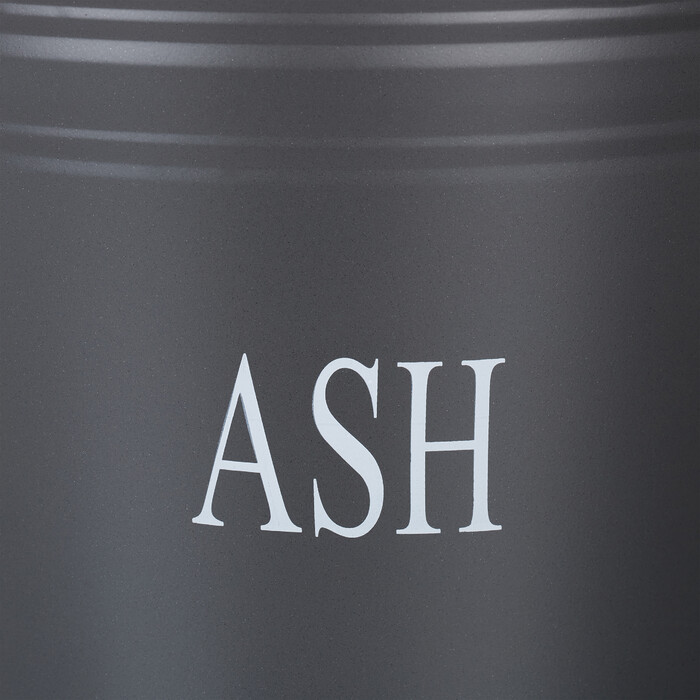 Relaxdays Ash Bucket with Lid, Grey