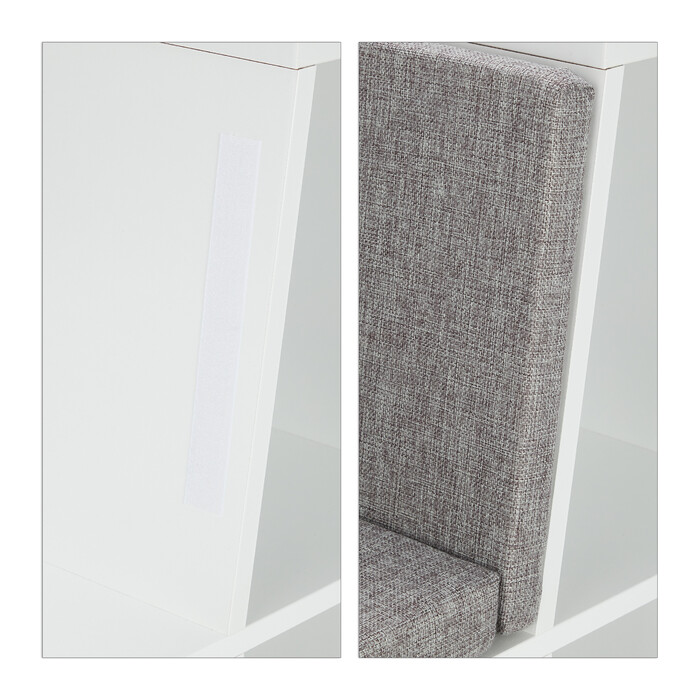Relaxdays Bookshelf with Cushion