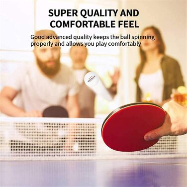 100PCS 3-Star Table Tennis Balls - Professional ABS Resin Ping Pong Balls for Training, Clubs, Adults & Kids
