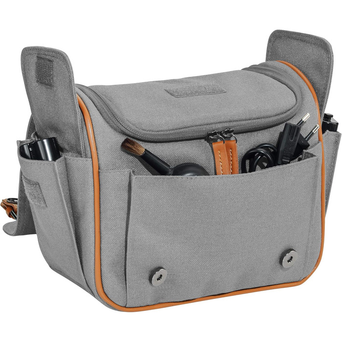 Сумка для камери PEDEA 'Vintage' з захисною плівкою для дисплея Canon, Nikon, Pentax, XL (Сірий)