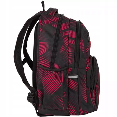 Багатофункціональний шкільний рюкзак CoolPack, чорно-червоний, 23 л