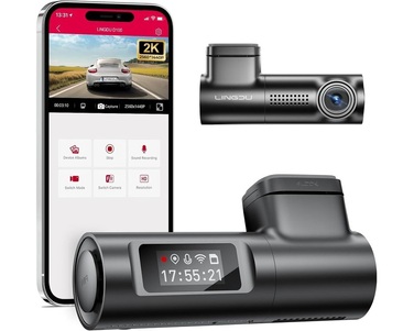 Автомобільний відеореєстратор Lingdu D100 Full HD 2K, WiFi, G-сенсор, нічна зйомка