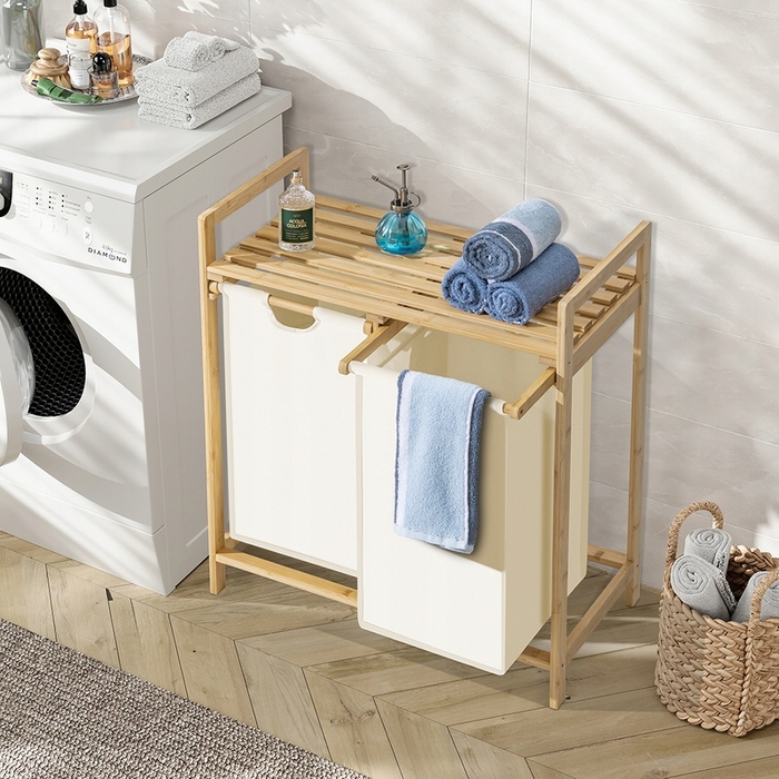 Окремий кошик для білизни Wide Decor 70л, бежевий