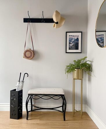 Підставка для парасольки Mango Steam Quadratisch, чорний колір, з принтом Brollies