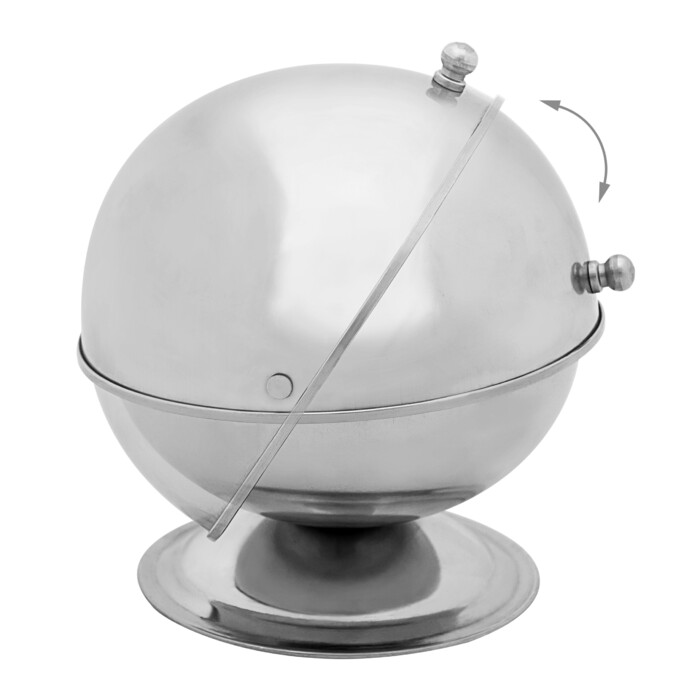 Relaxdays SWEETY Sugar Bowl made of Stainless Steel