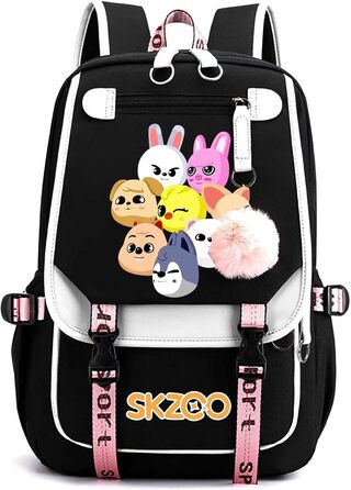 Унісекс рюкзак Kpop для школи: водонепроникний, для дівчаток та хлопчиків-підлітків. Ідеальний для навчання та повсякденного використання.