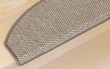 Kettelservice-Metzker® Step Mats Gothenburg Half-Round in 8 Current Colors (15 Pieces Anthracite)