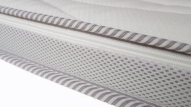 GELAX® | Gel Foam Topper Mattress Pad | 7cm Total Height | Washable Cover with 3D Mesh Climate Band and Border Channels | Density RG 50 | 90 x 200 cm